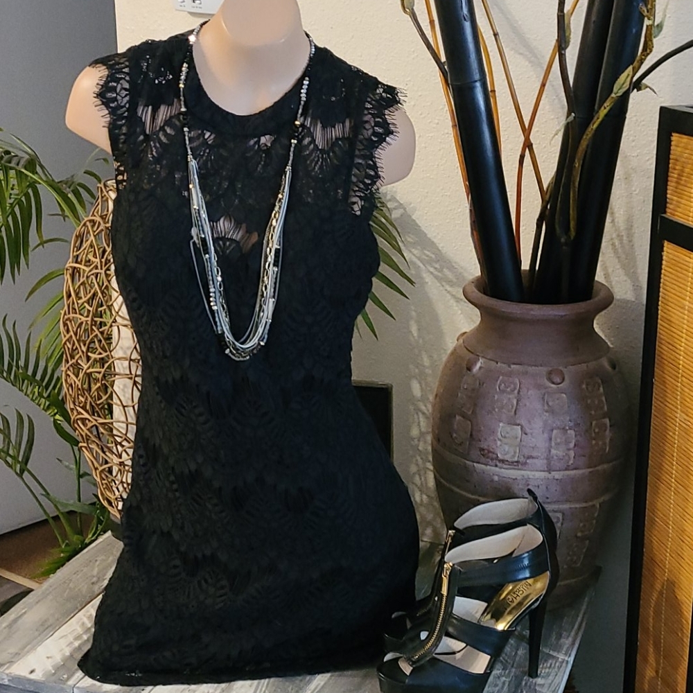 NWOT BLACK LACE COCKTAIL DRESS VARIOUS SIZES